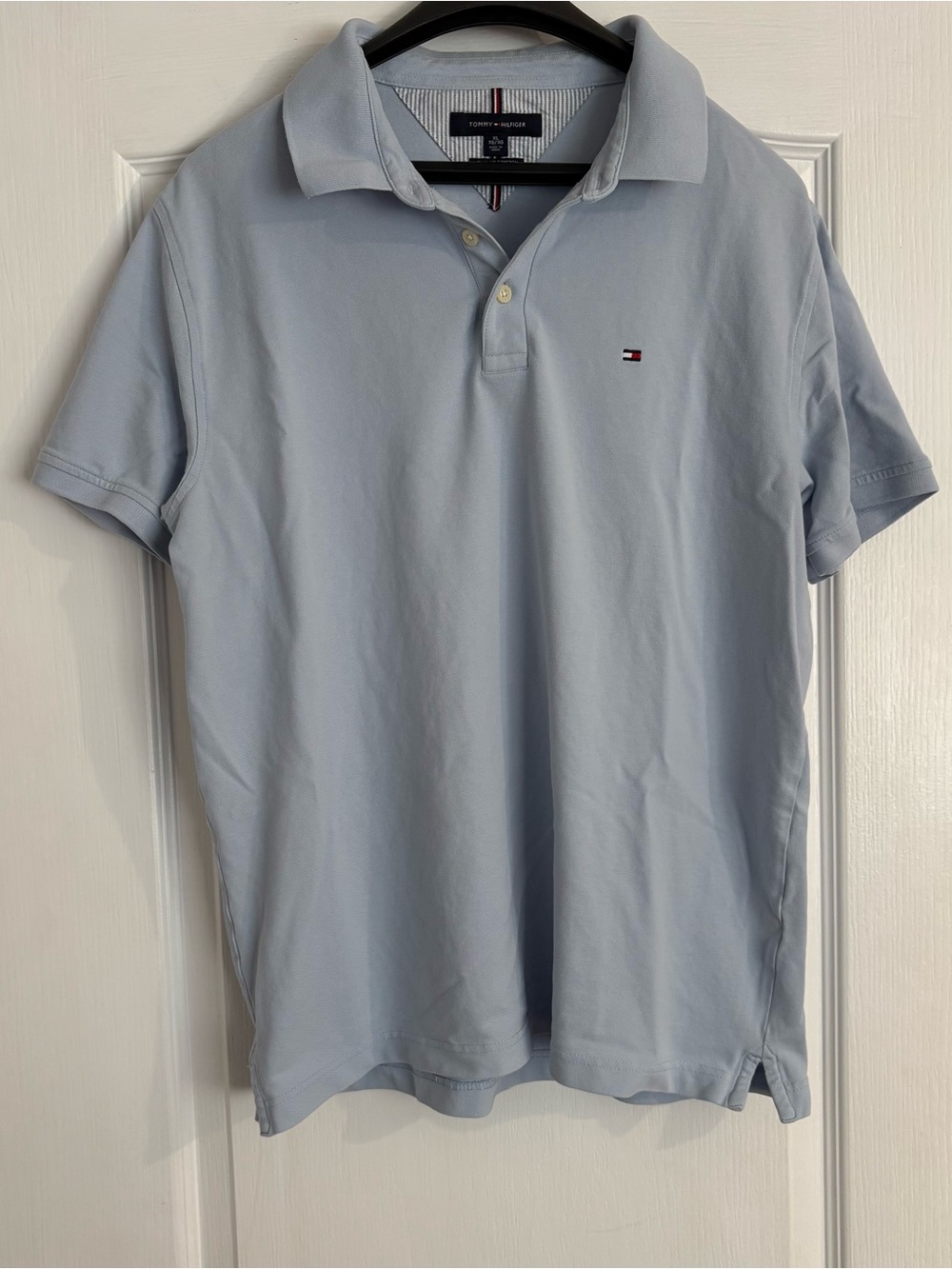 Tommy Hilfiger Men's Light Blue Polo Shirt Size XL